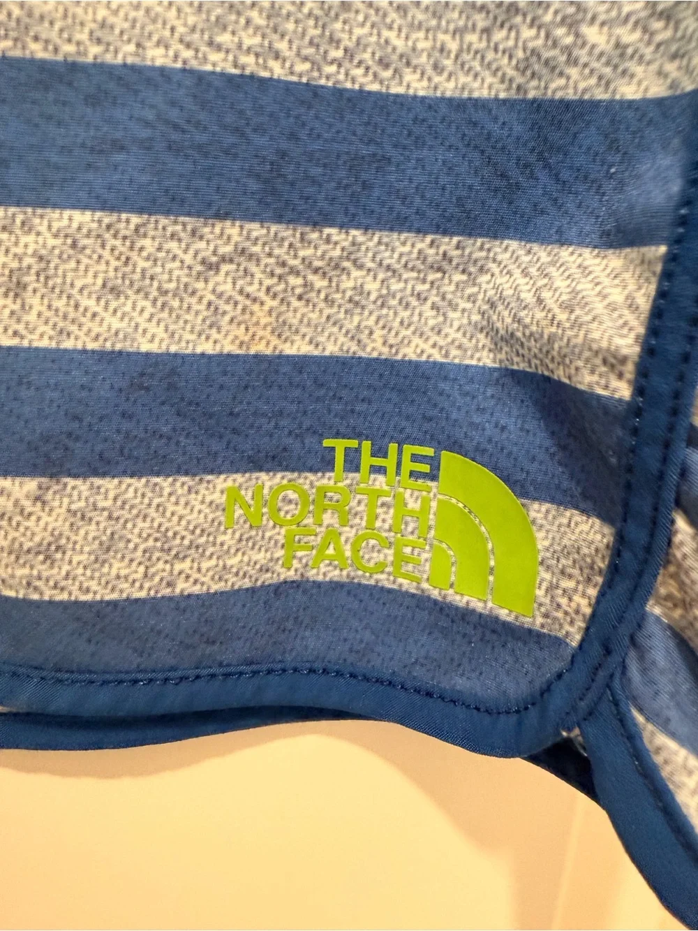 The North Face Blue and White Stripe 4-Way Stretch Boardshorts Swim Size 38
